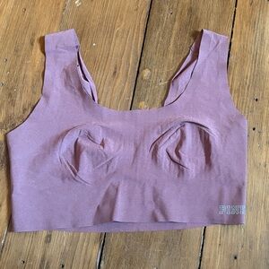 PINK Victoria's Secret Mauve/Pink Seamless Sports Bra